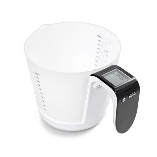 Báscula y jarra de medición juntas