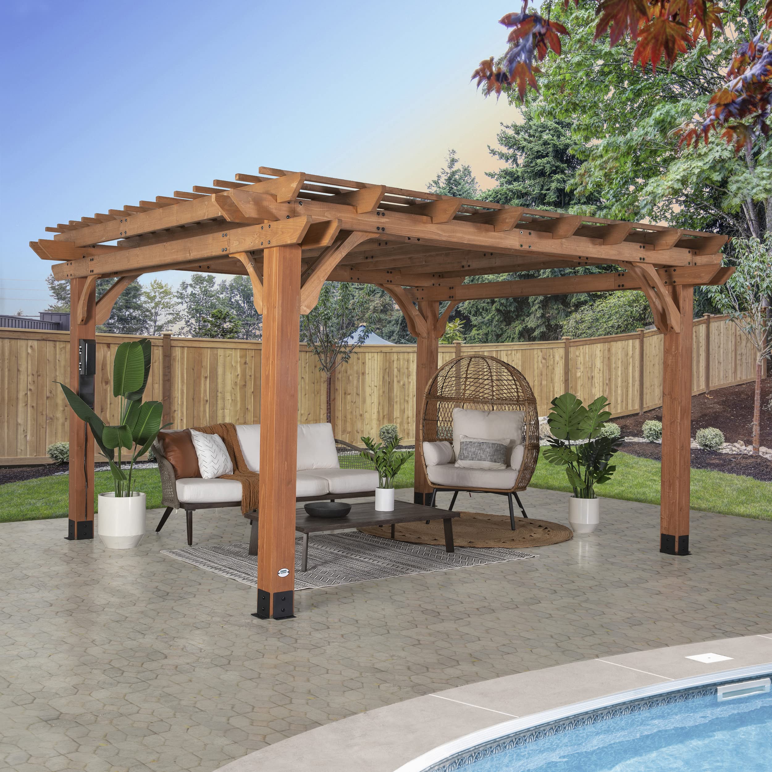 Pérgola resistente al viento