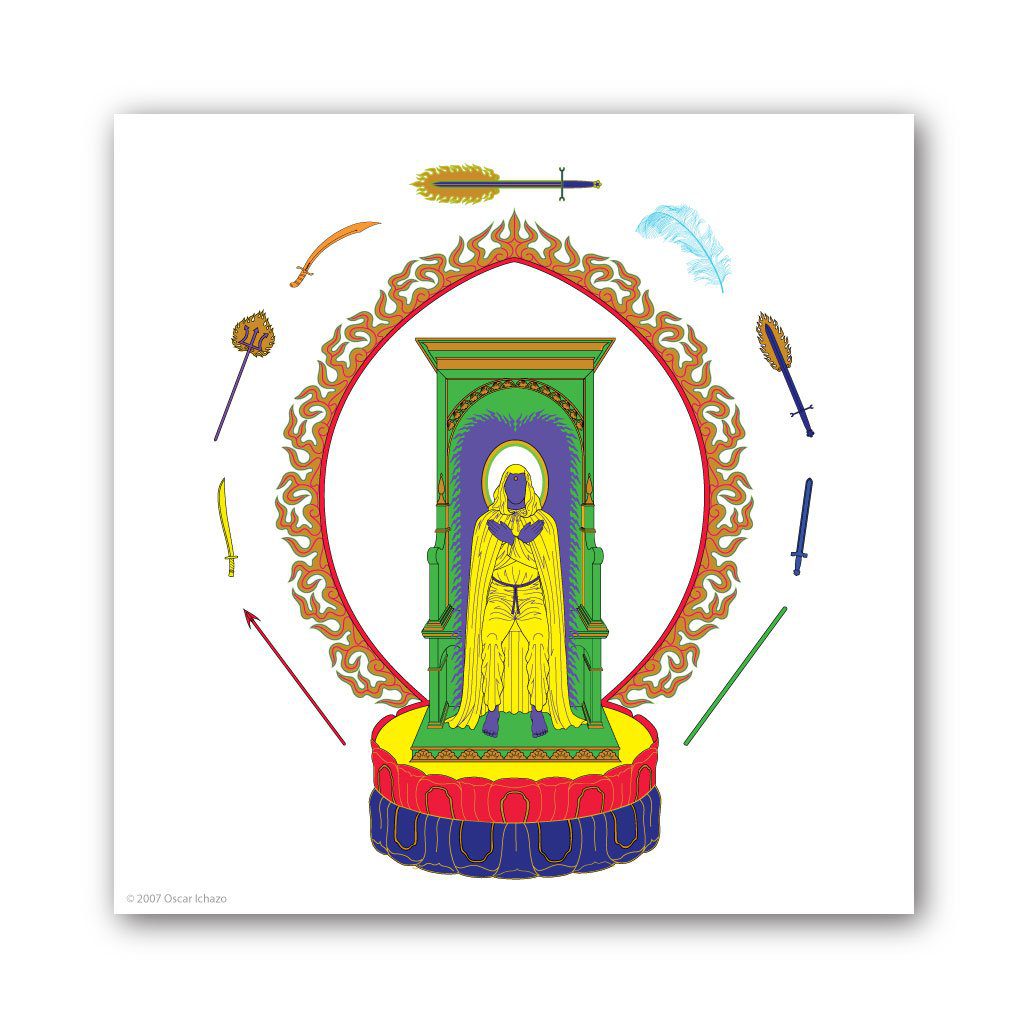 Escarabajo en posición de meditación