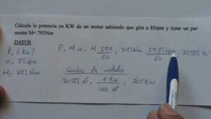 calculadora de par motor