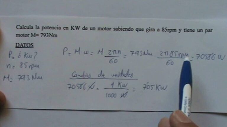 Calcula El Par Motor Con Potencia Y RPM De Forma Sencilla Y Precisa
