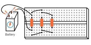 circuito mixto con resistencias y cables