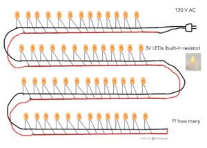 como conectar varios focos led en serie o en paralelo