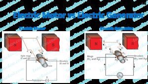 comparacion entre motor y generador electrico