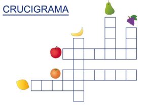 crucigrama con palabras en diferentes orientaciones
