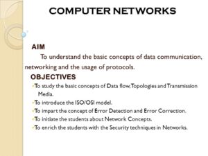 cuales son los principales objetivos de las redes de computadoras