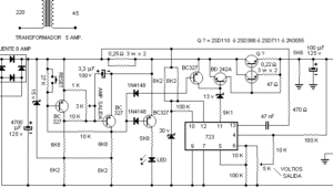 diagrama electrico de una fuente de poder