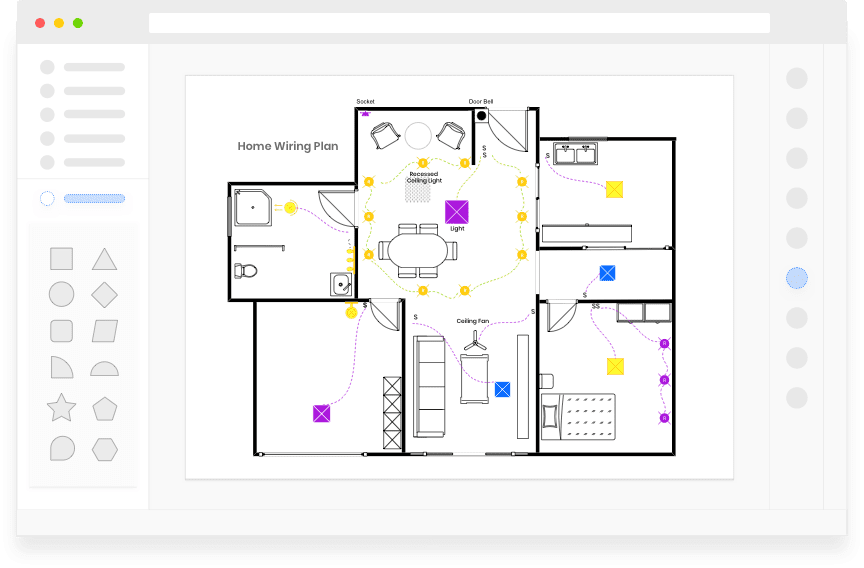 Cómo hacer un plano eléctrico para una casa de un piso