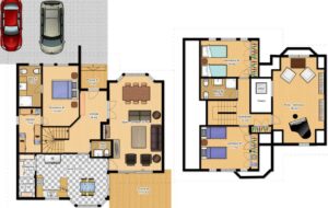 diseno de planta baja de casa de dos plantas