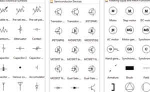 iconos de simbolos electricos para plano de casa