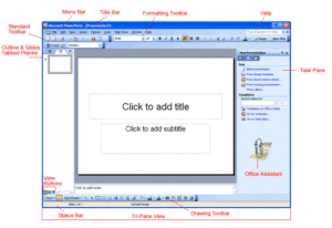 ilustracion de una pantalla de powerpoint