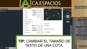 imagen cambio de tamano de cotas en autocad
