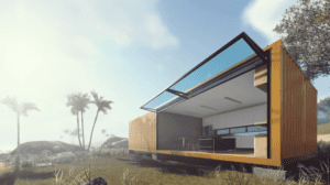 imagen casa de playa con deshumidificador y ventilacion