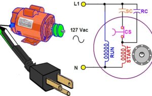 imagen condensador ideal conectado a motor monofasico