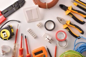 imagen de herramientas y materiales electricos