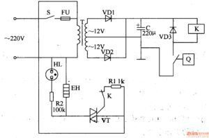 imagen de un circuito electrico con horno