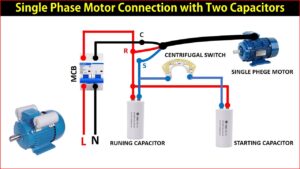 Cómo funciona un esquema de motor monofásico con condensador 23 imagen de un motor monofasico con un condensador