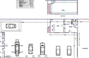 imagen de un plano detallado de un taller mecanico