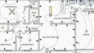 imagen de un plano electrico de una casa