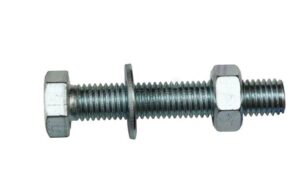 imagen de un tornillo con arandela y tuerca