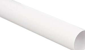 imagen de un tubo de pvc blanco de 150 mm de diametro y 6 metros de largo