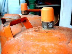 imagen de una bombona de butano sin uso