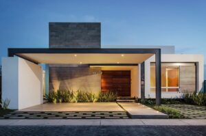 imagen de una casa de un nivel moderna