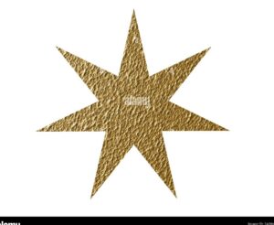 imagen de una estrella de 7 puntas brillante