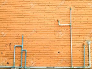 imagen de una tuberia de agua en la pared