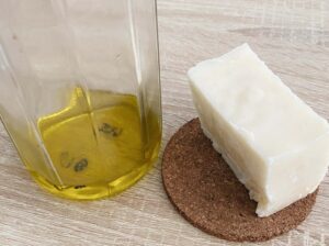 jabon casero hecho con aceite usado