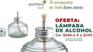lampara de alcohol de laboratorio en funcionamiento
