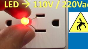 leds conectados a una toma de corriente alterna