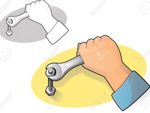Diferencia entre momento y torque: ¿Qué debes saber? 27 mano apretando una llave inglesa