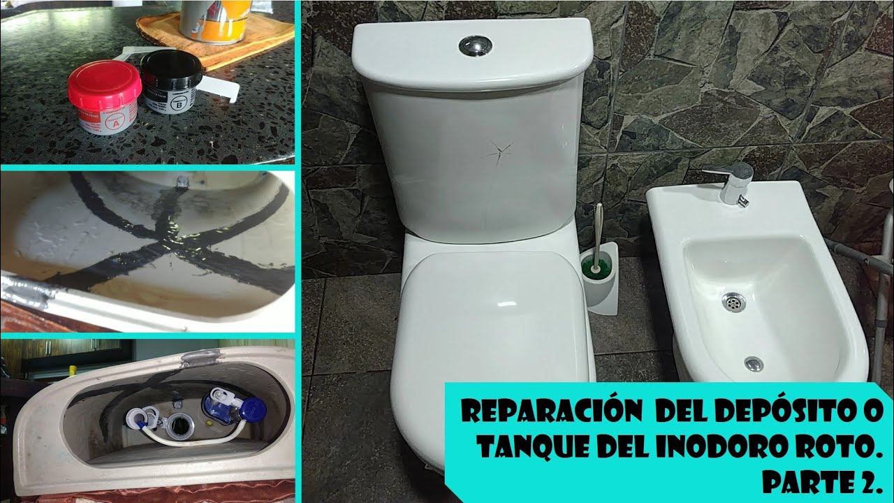 Reparación de grieta en tanque de inodoro