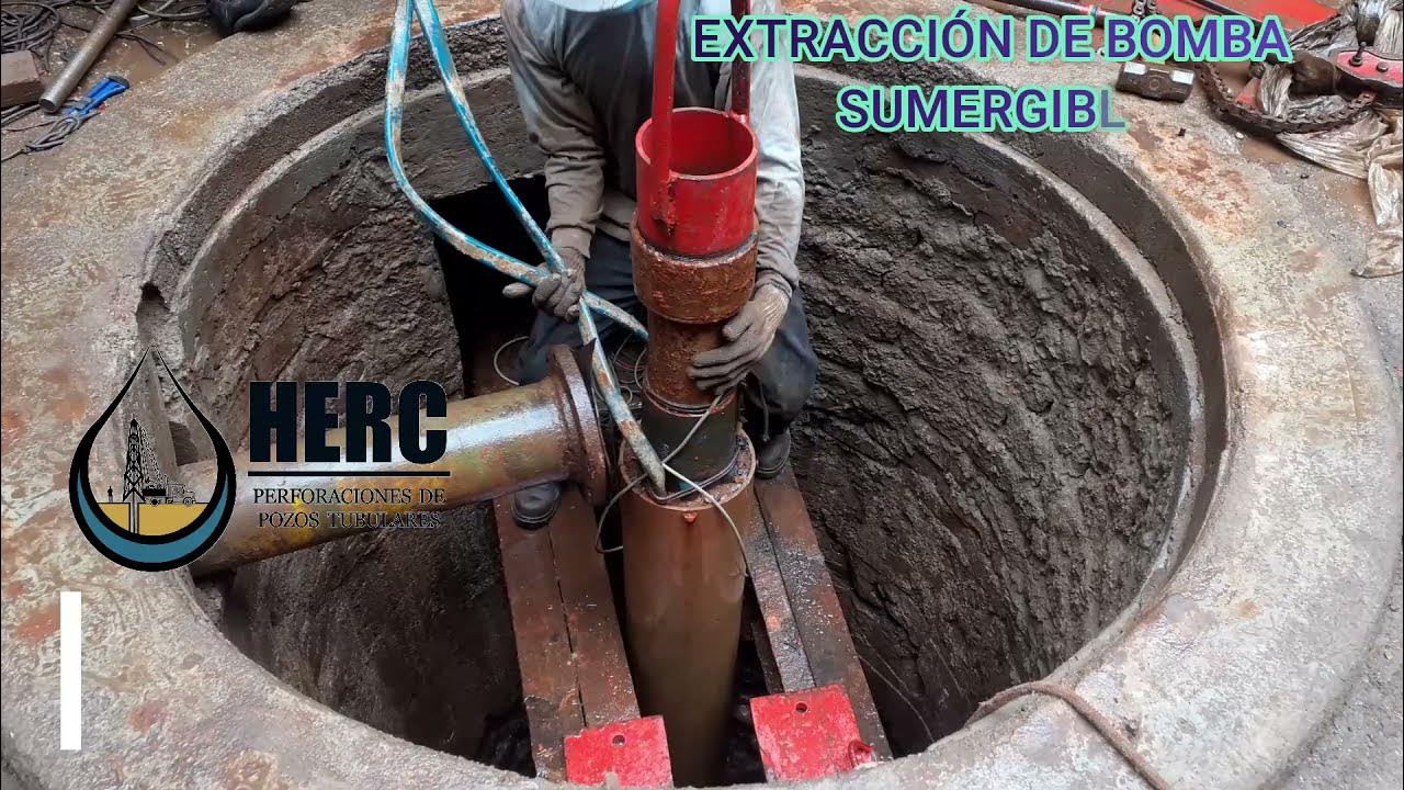 Bomba de pozo en mantenimiento