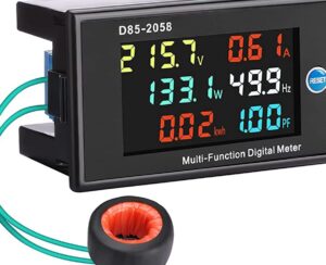 medidor de voltios y amperios en un circuito electrico