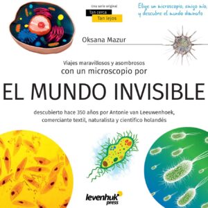 microscopio con gota de agua descubre un mundo invisible