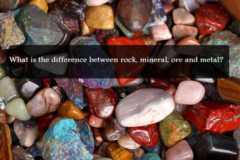 mineral vs metal diferencias en una imagen
