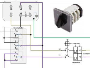 Aprende cómo invertir el giro de un motor monofásico: Guía paso a paso 3 motor monofasico con diagrama de inversion de giro