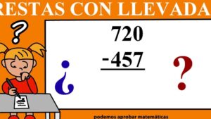 Resuelve restas con llevadas de tres cifras de forma fácil y rápida 2 nino resolviendo una resta con llevadas 2