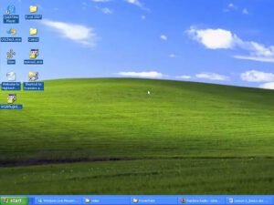 pantalla de windows xp con sus elementos