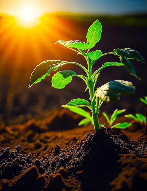 Planta abriendo y cerrando con sol
