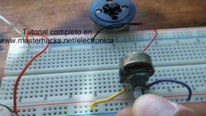 potenciometro controlando velocidad de motor dc