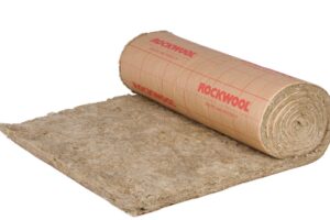 rollo de lana de roca con papel kraft