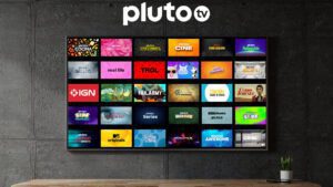 televisor mostrando una amplia variedad de canales en hd