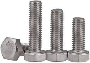 tornillos de cabeza hexagonal en diferentes tamanos