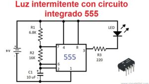 un circuito de pulsos 555 y un potenciometro