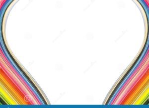una tira de papel con manchas de colores