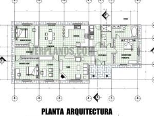 vivienda a escala 150 en autocad